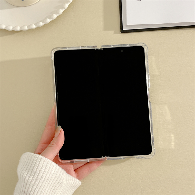 Ốp Điện Thoại Mặt Gương Hình Gấu XX Cho Samsung Galaxy Z Fold 3 4 5G