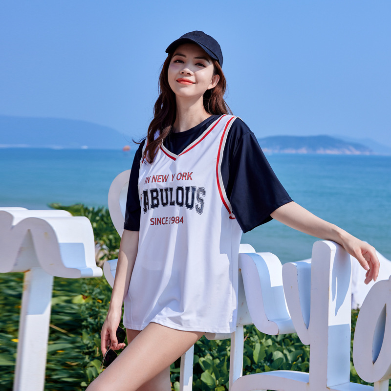 Bộ Đồ Bơi Hai Mảnh Phong Cách Thể Thao Mới 2023 Cho Nữ