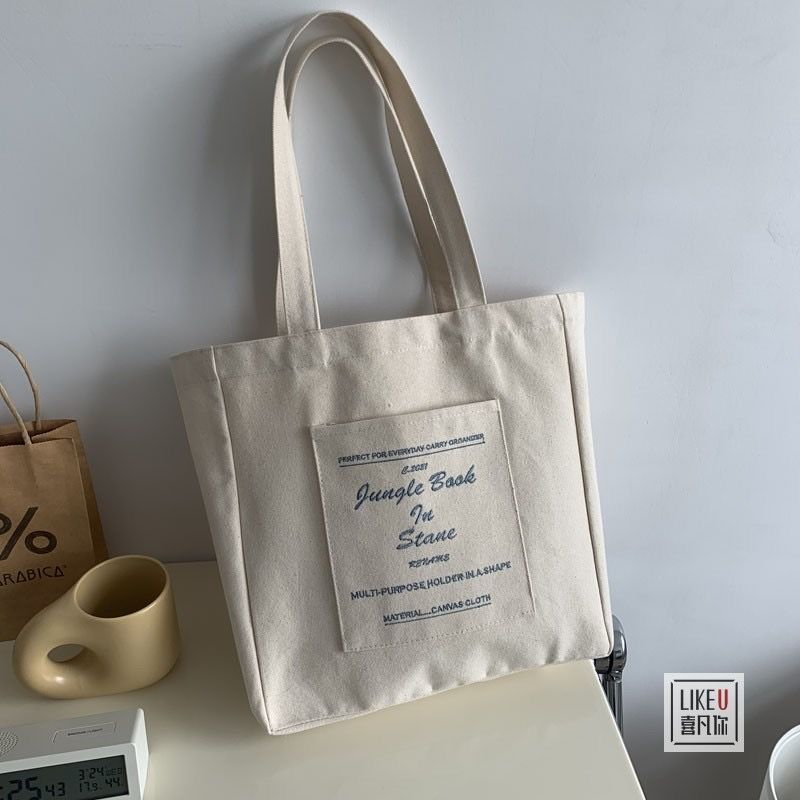 Túi vải mới của Nhật Bản dành cho nữ sinh túi xách đeo vai có sức chứa lớn Túi đeo vai sinh viên