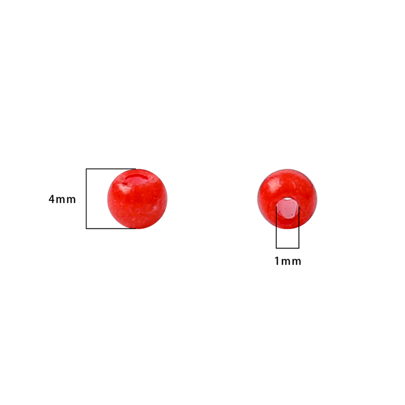 Hạt Xỏ Cơm Bằng Thủy Tinh Màu Trơn 4mm Dùng Làm Trang Sức DIY