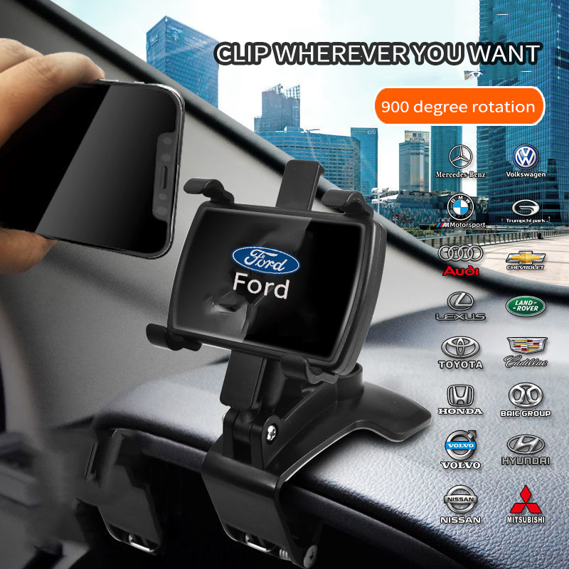 Giá Đỡ Điện Thoại Xoay 360 Độ Gắn Xe Hơi Ford Ranger Raptor Everest Mustang Fiesta Focus Wildtr