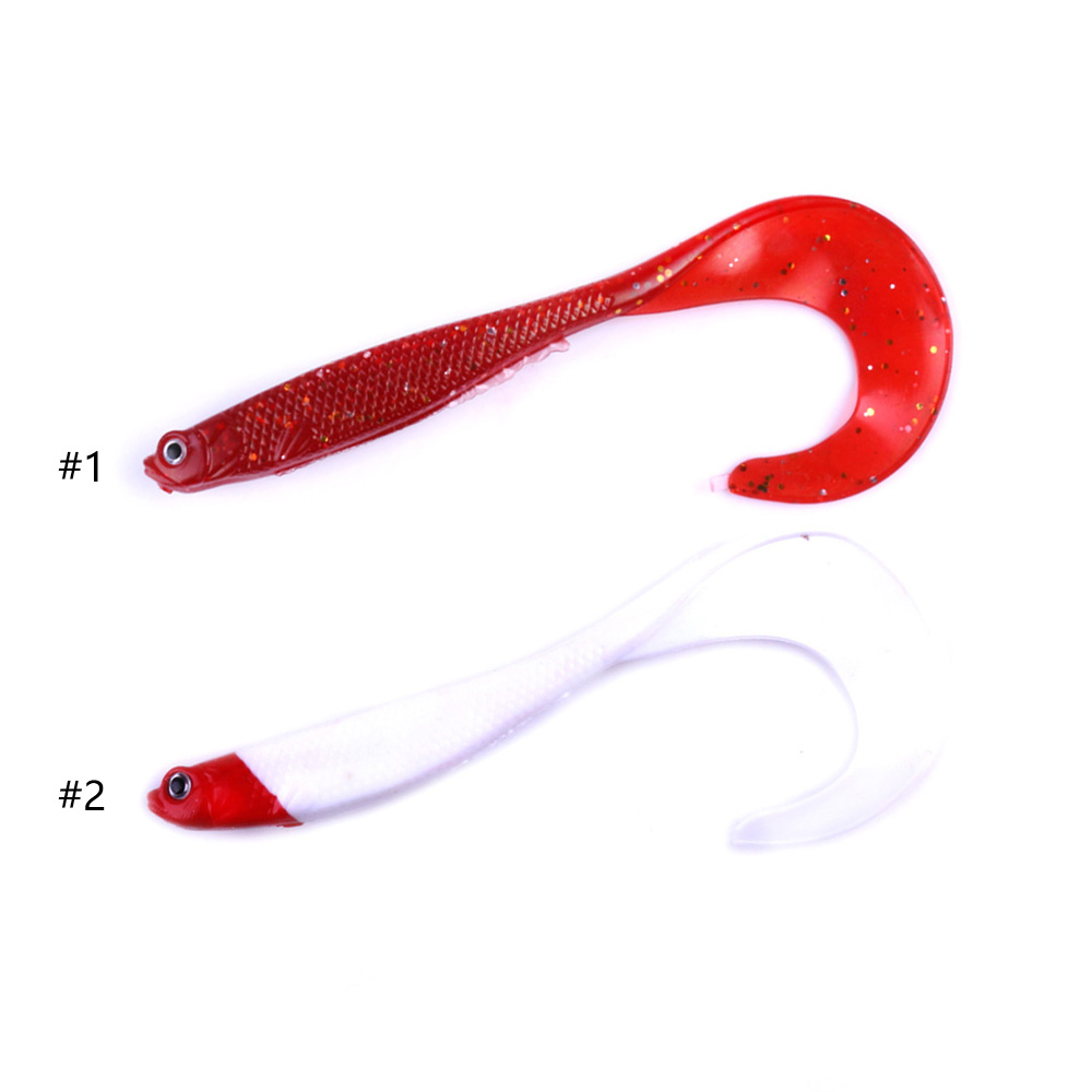 Bộ 10 mồi giả thu hút cá hình con giun với câu cá kích thước 11.5cm / 9g