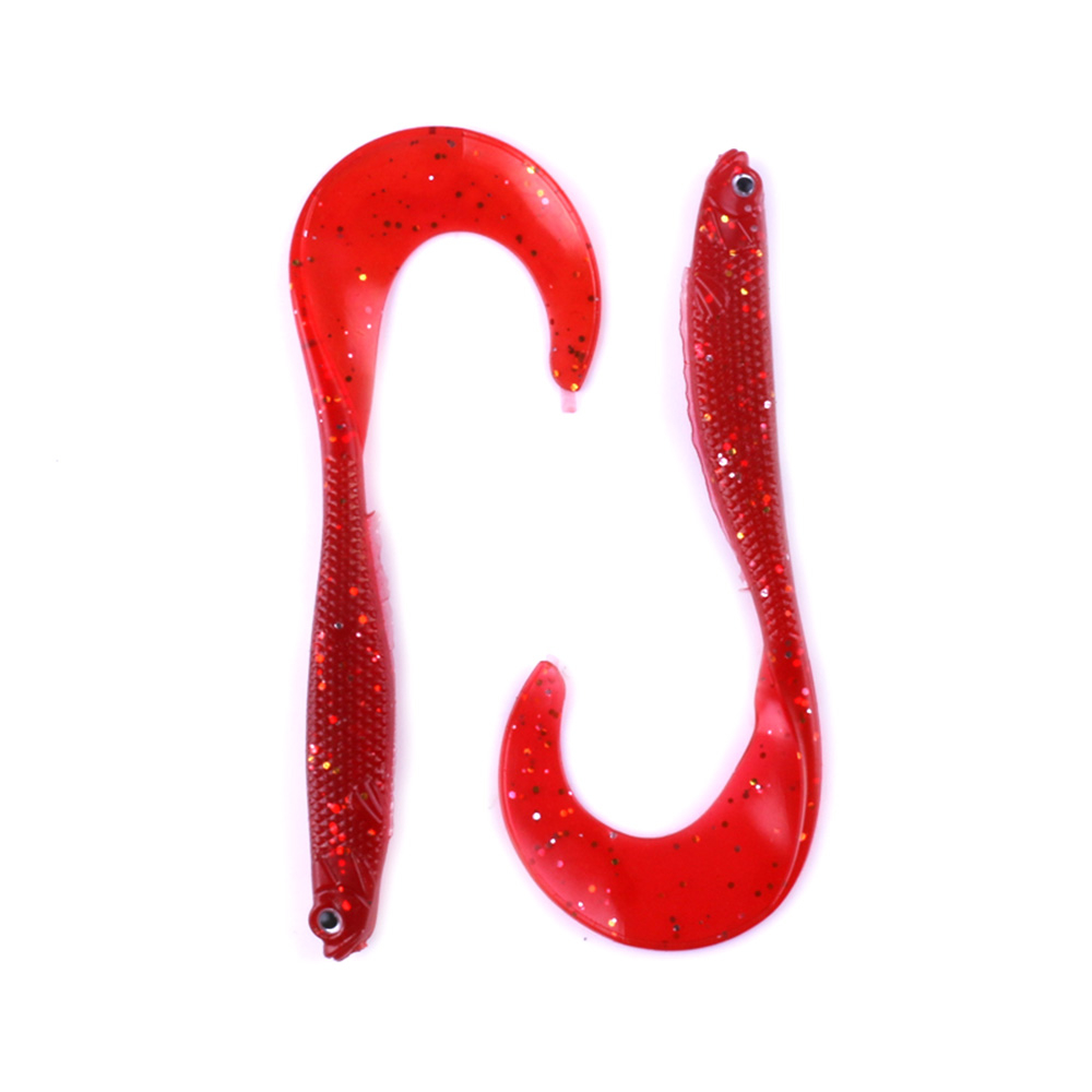 Bộ 10 mồi giả thu hút cá hình con giun với câu cá kích thước 11.5cm / 9g