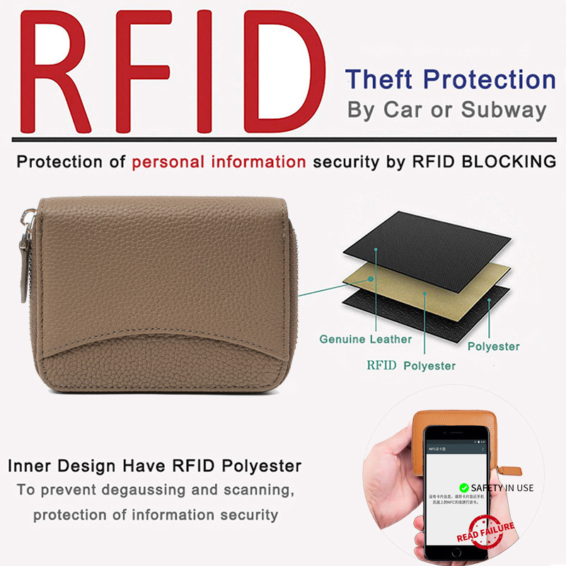 Ví Da Thật Dáng Ngắn Có Khóa Kéo Thiết Kế Trẻ Trung Hợp Thời Trang Cho Nam