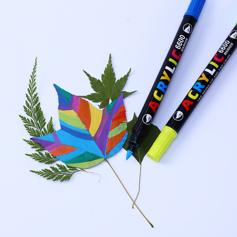 Set 60 Bút Đánh Dấu Hai Đầu Acrylic Đầu Mềm 60 Màu Vẽ Tay DIY