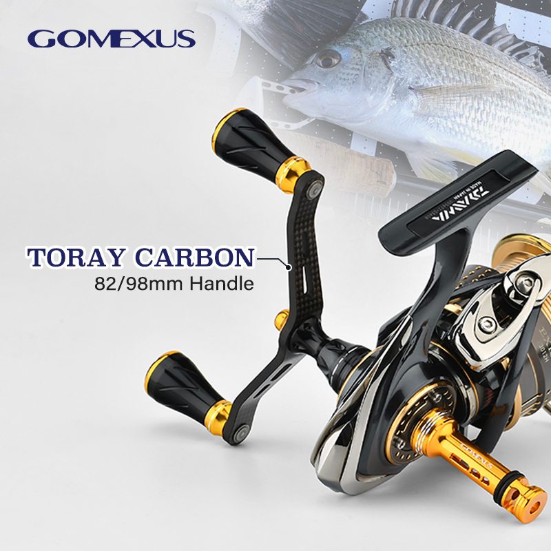 Tay cầm Gomexus chất liệu sợi carbon kép cho máy câu cá Shimano Vanford DAIWA Emeraldas AJING CDH