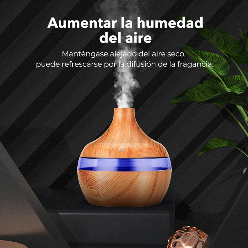 Máy Phun Sương Tạo Độ Ẩm Không Khí Mini Có Đèn Nhiều Màu Sắc Và Cổng Sạc USB Nhỏ Gọn Dành Cho Văn Phòng