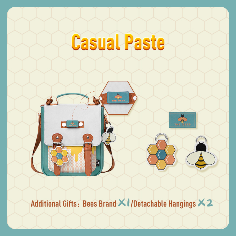 Mr. ace Homme Túi Xách Đeo Vai ĐựngThoại Họa Tiết Chú Ong Dễ Thương Cho Nữ Túi đeo chéo