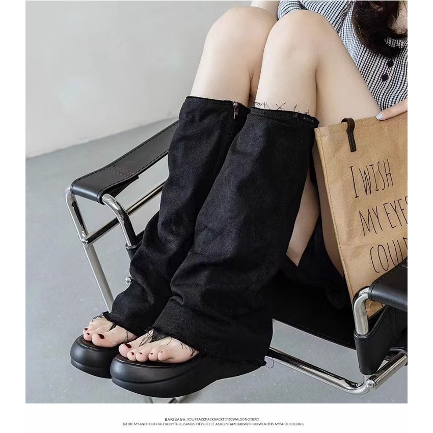 Giày Bốt Đế Dày 6cm Thời Trang Mùa Hè 2023