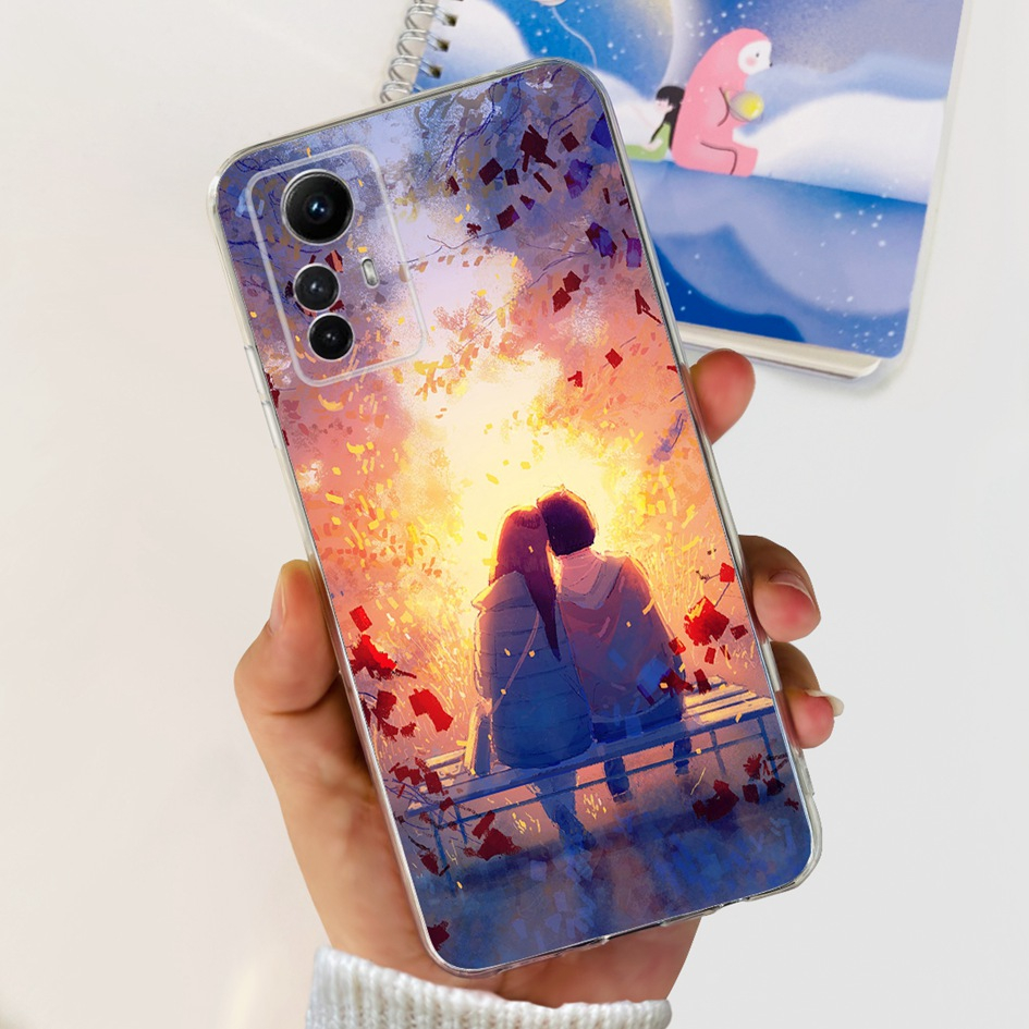 Ốp Điện Thoại Silicon Mềm Hình Hoa Cho Xiaomi Redmi Note 12 4G 2023 Xiami Redmi Note 12S Note12