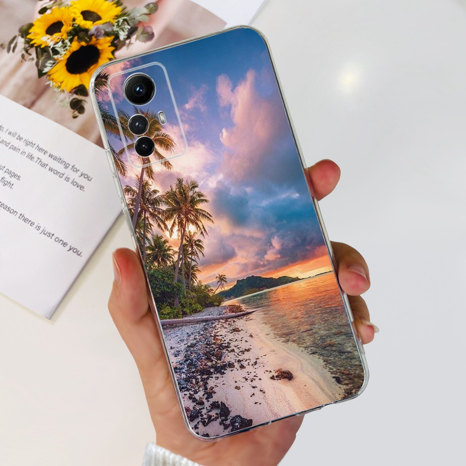 Ốp Điện Thoại Silicon Mềm Hình Hoa Cho Xiaomi Redmi Note 12 4G 2023 Xiami Redmi Note 12S Note12