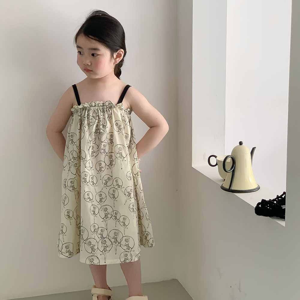 Cô gái Sling Dress Hàn Quốc phiên bản mùa hè thanh lịch bãi biển váy nghỉ lớn váy thời trang