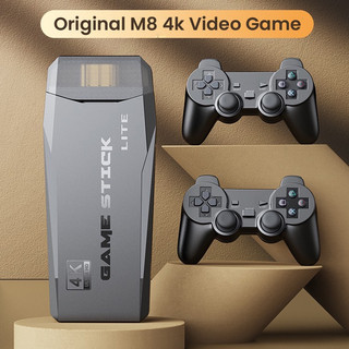 Portable 4k tv video retro game console bộ điều khiển không dây 2.4g family game stick built-in 10000+ trò chơi cổ điển