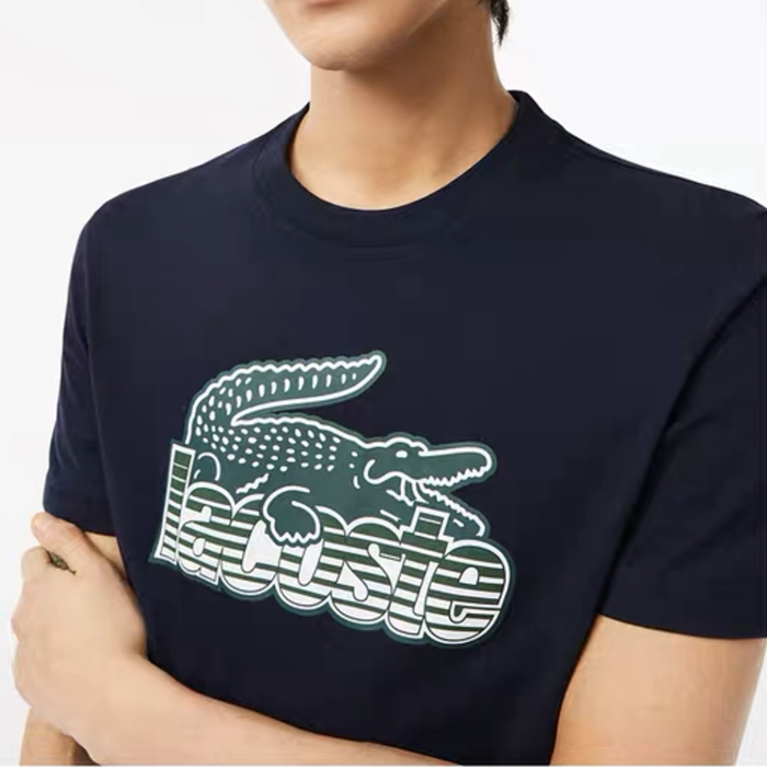 Balo LACOSTE Thời Trang Cao Cấp Cho Nam Nữ#Áo Thun Thể Thao Ngắn Tay In logo Cổ Điển Mẫu Mới 039; s
