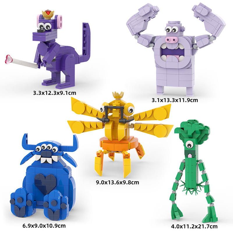 Bộ 3 Mô Hình Lắp Ráp Nhân Vật Anime Garten of Banban 3