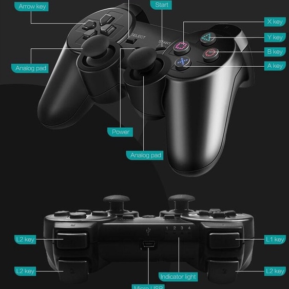 Tay Cầm Chơi Game Không Dây 2.4Ghz Cho Điện Thoại Android / PC