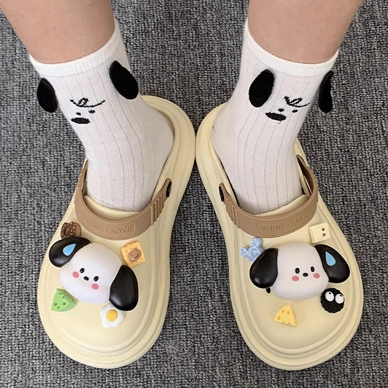 Cattail dép dép nữ dép bánh mì nữ dép bánh mì nữ Chống Trượt 051809