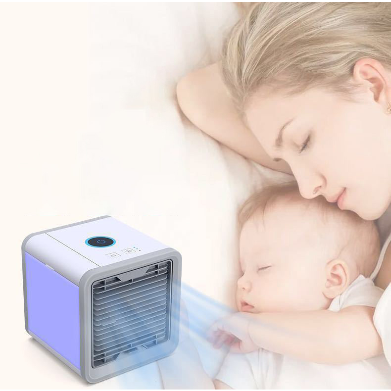 JIASHI Máy làm mát mini mới Máy làm mát quạt điều hòa di động Máy điều hòa không khí nhỏ gia đình quạt điện USB