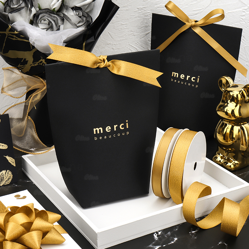 Cuộn Dây Ruy Băng Màu Vàng Dùng Gói Quà / Trang Trí Tiệc Cưới / Sinh Nhật