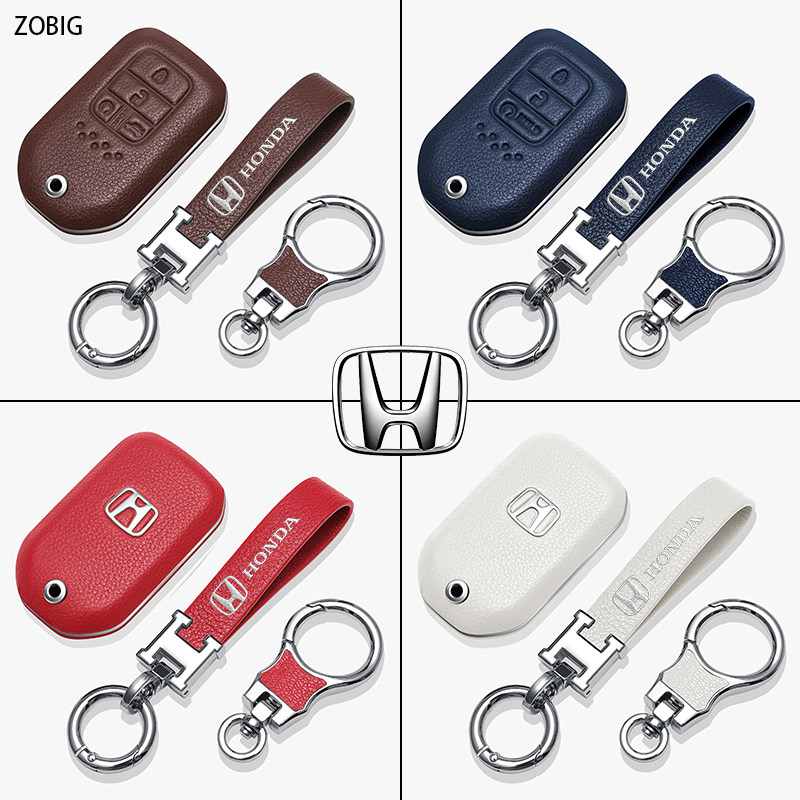 Bao Da Đựng Chìa Khóa Điều Khiển Từ Xa Cho Xe Hơi Honda VEZEL Accord HR-V Fit CRV Odyssey Wind civic city