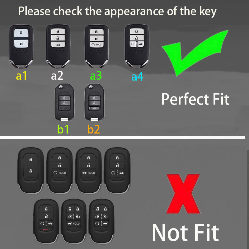 Bao Da Đựng Chìa Khóa Điều Khiển Từ Xa Cho Xe Hơi Honda VEZEL Accord HR-V Fit CRV Odyssey Wind civic city