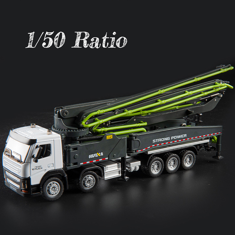 HUINA Mô Hình Xe Tải Bê Tông Bằng Hợp Kim Kẽm Tỷ Lệ 1 / 50