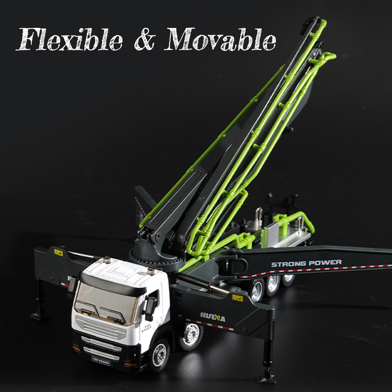 HUINA Mô Hình Xe Tải Bê Tông Bằng Hợp Kim Kẽm Tỷ Lệ 1 / 50