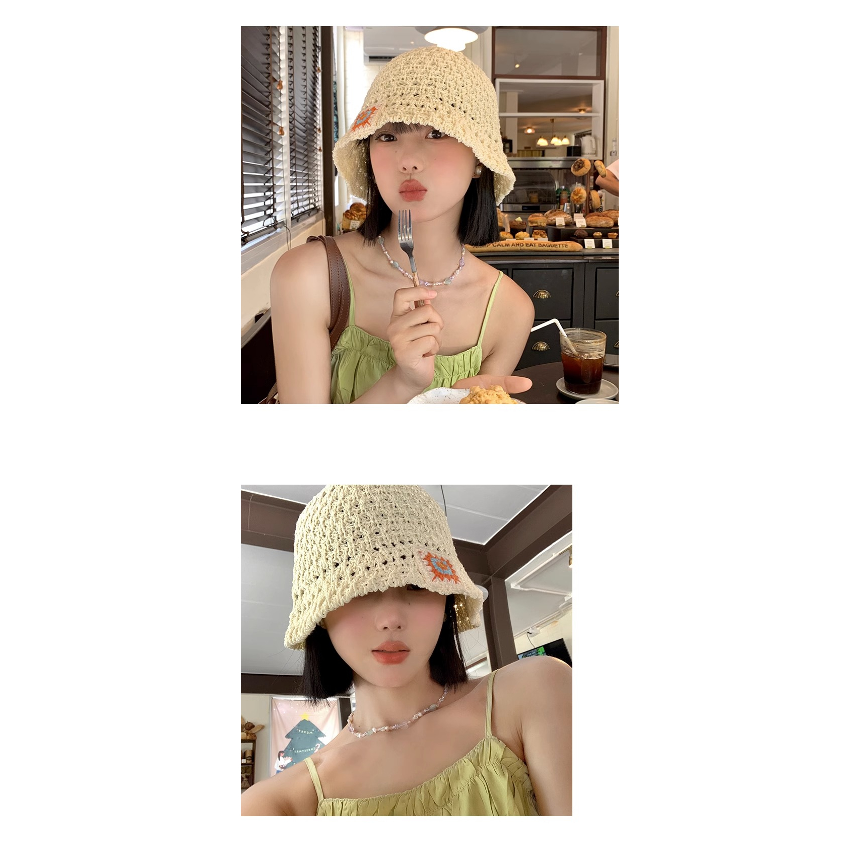 Nón Tai Bèo Chống Nắng Thoáng Khí Phong Cách Hàn Quốc Dễ Phối Đồ Thời Trang Mùa Hè Cho Nữ