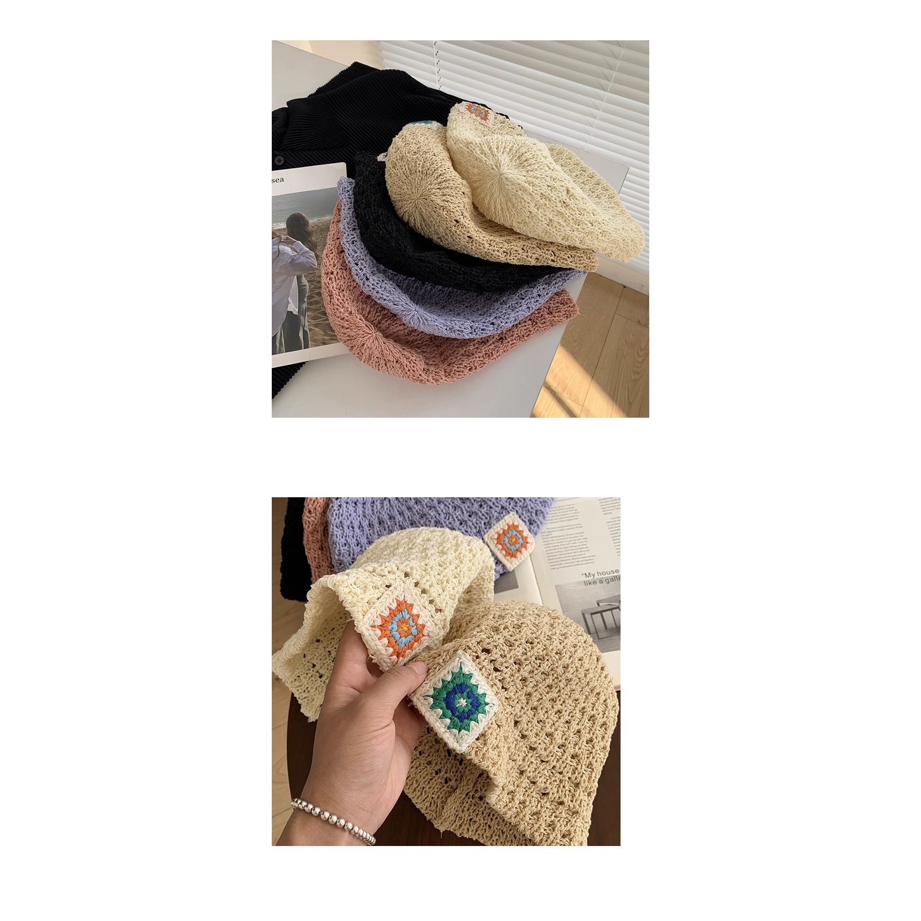 Nón Tai Bèo Chống Nắng Thoáng Khí Phong Cách Hàn Quốc Dễ Phối Đồ Thời Trang Mùa Hè Cho Nữ