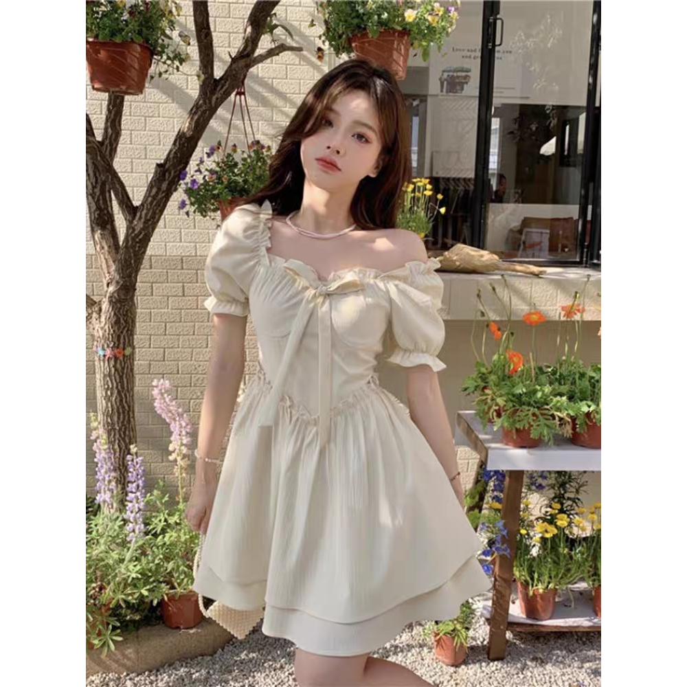 50-100KG BIGSIZE Đầm Công Chúa Mùa Hè Tay Bồng Plus size Lớn 50-100KG Cho Nữ