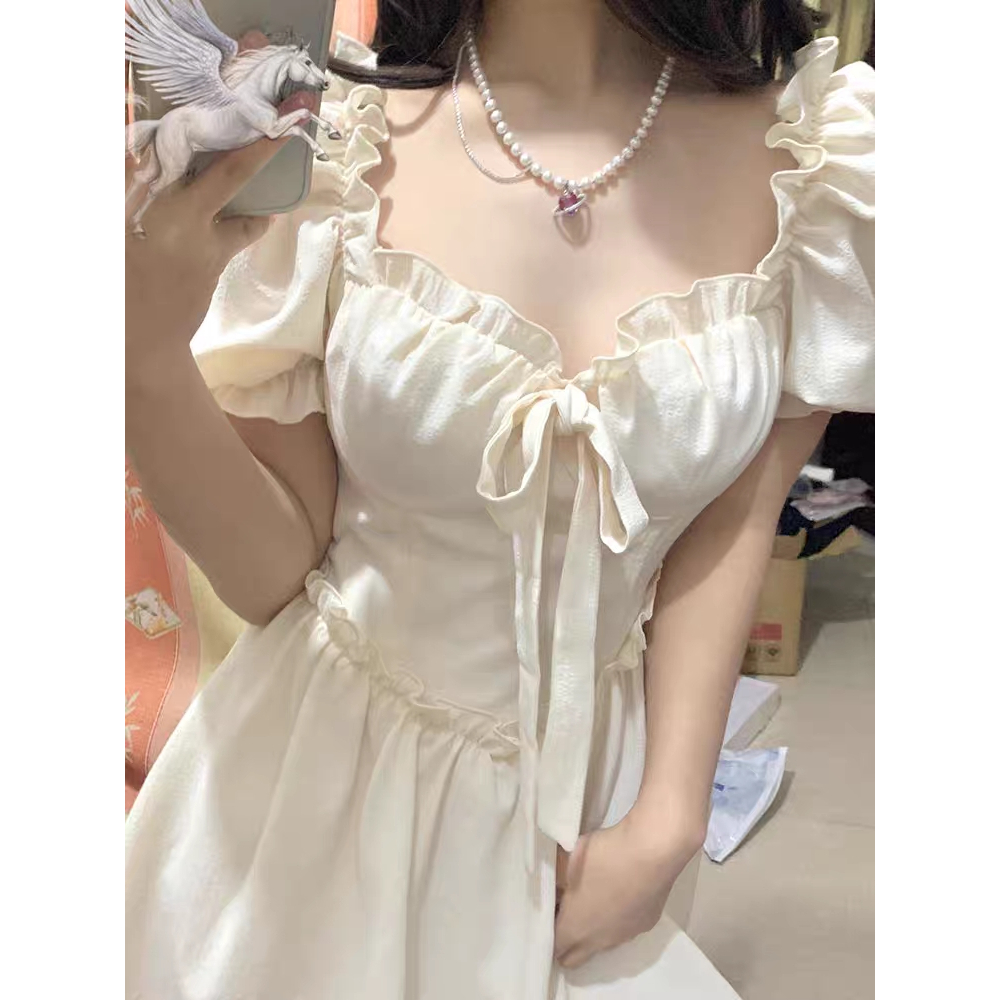 50-100KG BIGSIZE Đầm Công Chúa Mùa Hè Tay Bồng Plus size Lớn 50-100KG Cho Nữ