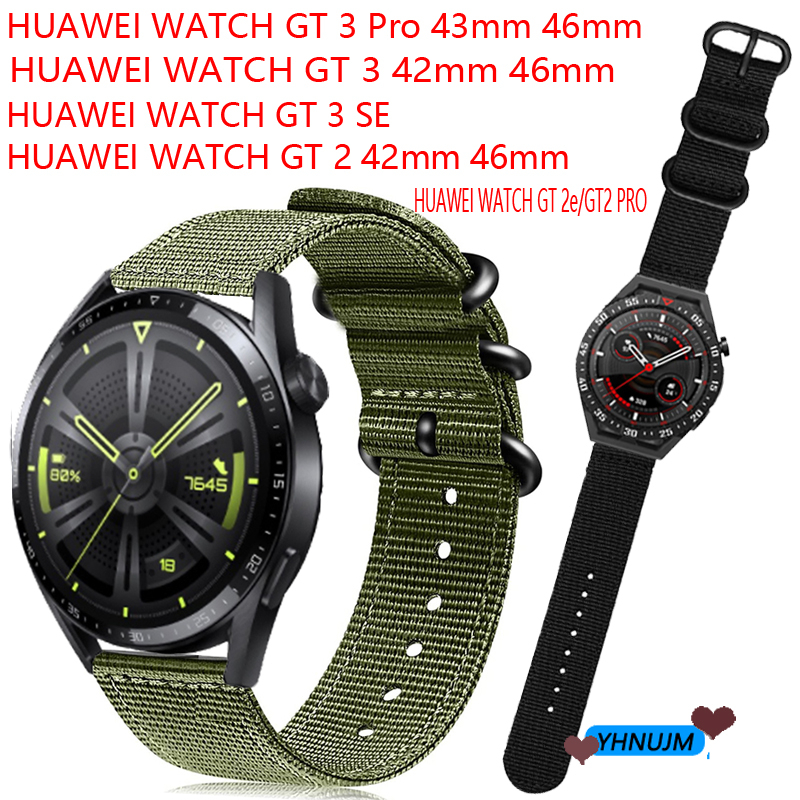 HUAWEI Dây Đeo Nylon Thay Thế Cho Đồng Hồ Thông Minh Huami Watch GT3 GT 3 SE GT 3 GT3 Pro 46mm 42mm 43mm