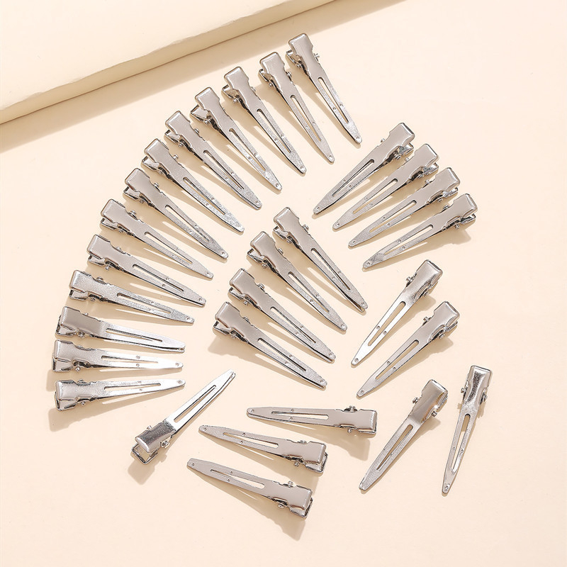 1 Kẹp Tóc Kim Loại Nhỏ Xinh 4.5cm Tự Làm Thủ Công DIY