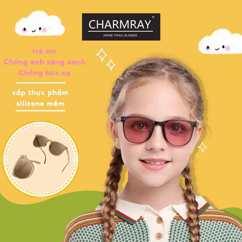 Charmray Kính Mát Phân Cực Chống Tia Uv400 Thời Trang Cho Bé TR90