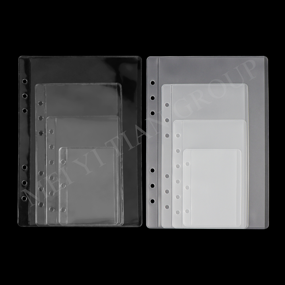 Túi Đựng Tài Liệu / Thẻ a5 a6 a7 mini Bằng pvc Trong Suốt Không Khóa Kéo Tiện Dụng