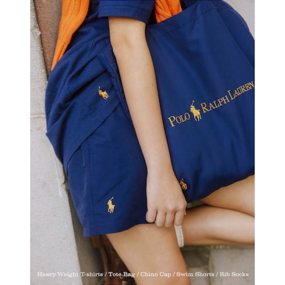 Hàng Có Sẵn- Túi Tote Bằng Vải Bố X PoLo Co-Braned