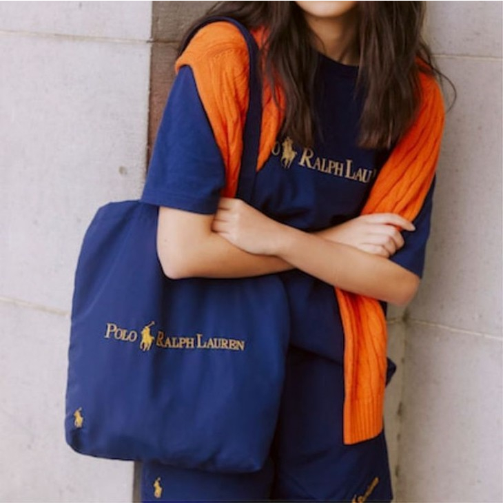 Hàng Có Sẵn- Túi Tote Bằng Vải Bố X PoLo Co-Braned