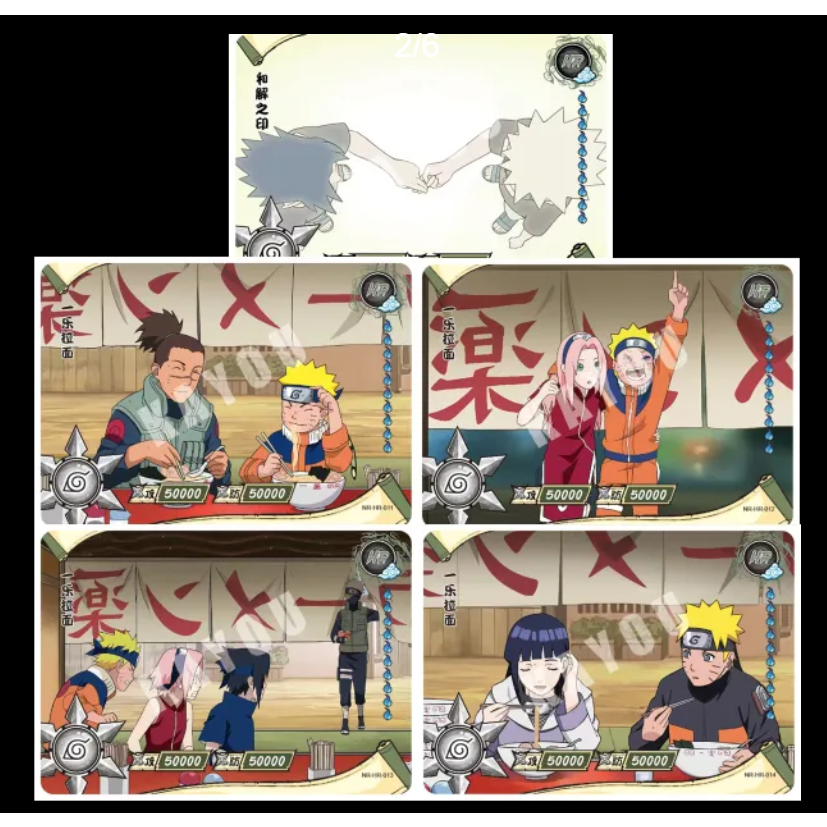 Bộ Sưu Tập Thẻ Bài Naruto 3D Độc Đáo
