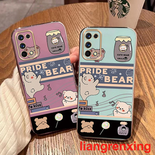 ốp lưng realme 7 pro realme 7i realme c17 Ốp Điện Thoại Silicon Mềm Chống Sốc Mạ Điện DDXT02 Cho realme 7 pro realme 7i realme c17 viền vuông cute