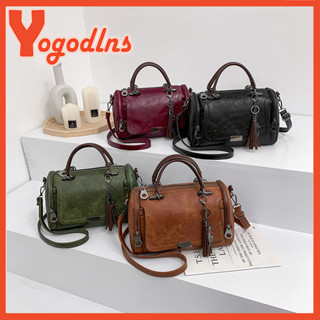 Yogodlns Tua Rua Trang Trí Túi Xách Nữ Dung Tích Lớn Túi Đeo Vai Dây Kéo Thời Trang Túi Đeo Ngang Có Dây Đeo Có Thể Tháo Rời