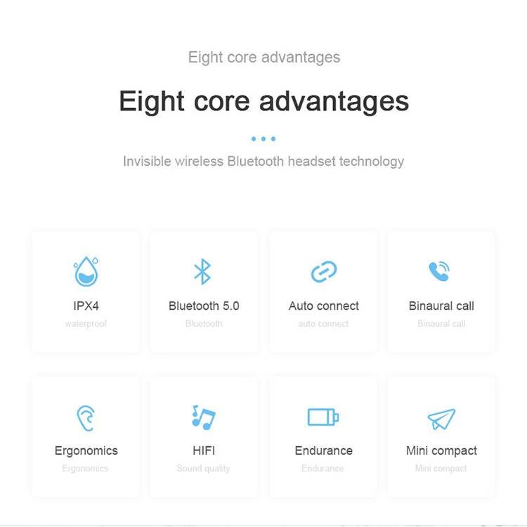 Tai Nghe Bluetooth Không Dây Thực Sự A6S TWS Thể Thao Trong Tai 3C0108