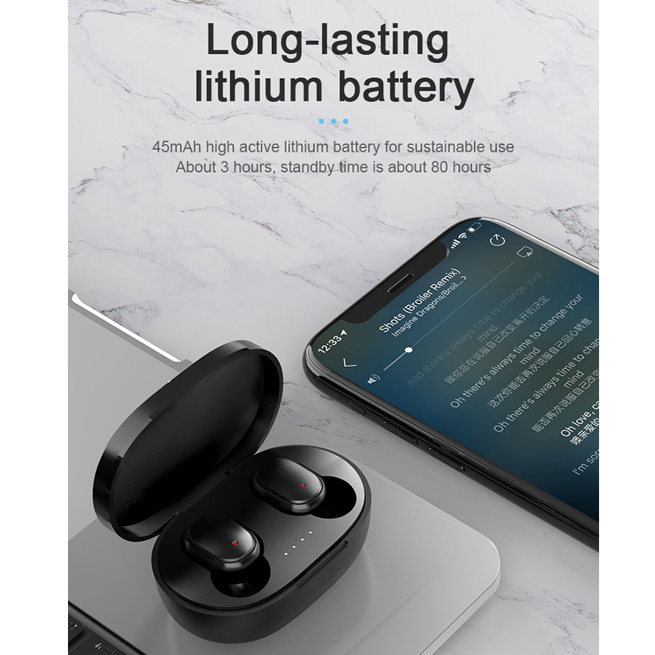 Tai Nghe Bluetooth Không Dây Thực Sự A6S TWS Thể Thao Trong Tai 3C0108