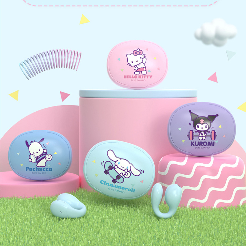 Tai Nghe Bluetooth Không Dây Sanrio JS-0168 Kuromi HelloKitty Cinnamoroll Pochacco Âm Thanh Siêu Dài Chất Lượng Cao