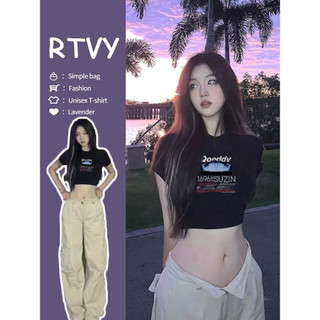 Baby Tee Áo Croptop Tay Ngắn Hở Vai Phong Cách Retro Mỹ Cho Nữ