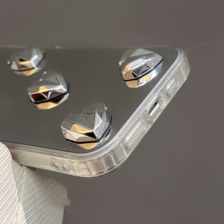 Ôp Điện Thoại Dẻo Tráng Gương 3d Kèm Dây Đeo Cho iphone 15 11 14 12 13 pro max mini 6 6s 7 8 plus se 2020 x xr xs max Ốp