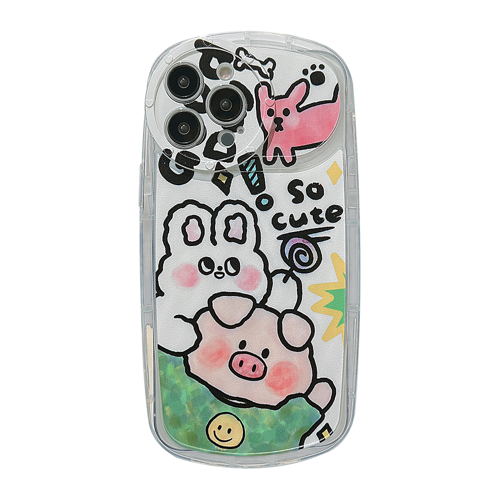 Ốp Điện Thoại Chống Sốc Hình Thỏ / Heo Dễ Thương Cho iPhone 14Promax / 14Pro / 14 / 13Promax / 13Pro / 13 / 12 / 11