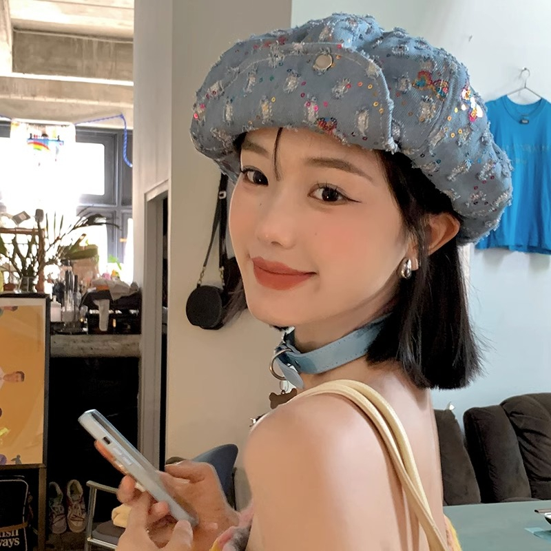 Mũ Beret Y2k Phong Cách Hàn Quốc Dễ Phối Đồ Thời Trang Mùa Hè Cho Nữ