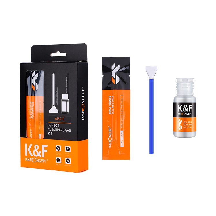 Kf concept 16mm / 24mm dslr hoặc slr máy ảnh full-frame sensor cleaning swab kit