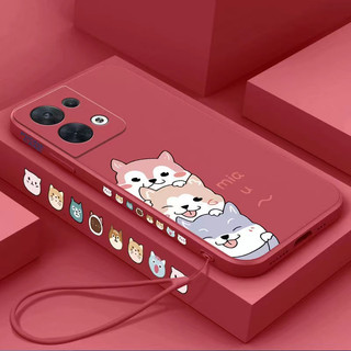 ốp lưng Redmi Note 12S 4G Note 12 Pro 4G Note 12 Pro 5G Note12 4G Note 12 5G Note12 Turbo Vỏ điện thoại di động được mạ điện thẳng 90 ° Anime Shiba Inu