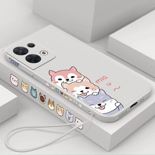 ốp lưng Redmi Note 12S 4G Note 12 Pro 4G Note 12 Pro 5G Note12 4G Note 12 5G Note12 Turbo Vỏ điện thoại di động được mạ điện thẳng 90 ° Anime Shiba Inu